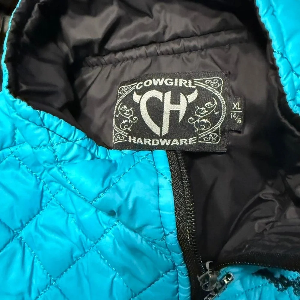 Blue‎ Quilted Cowgirl Vest